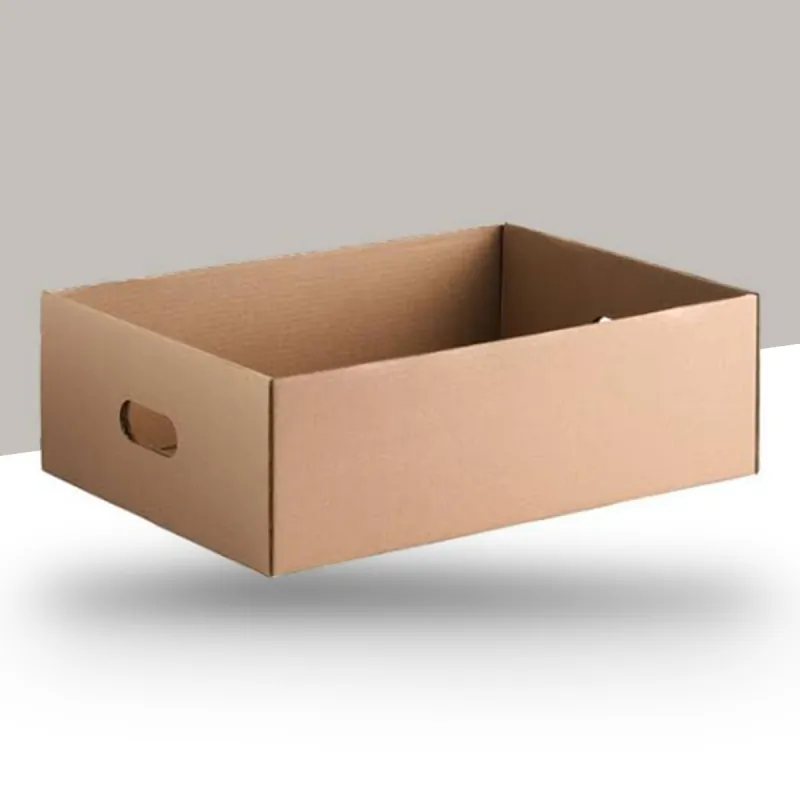 Deep corrugated appetizer tray with a hand hole, shown empty